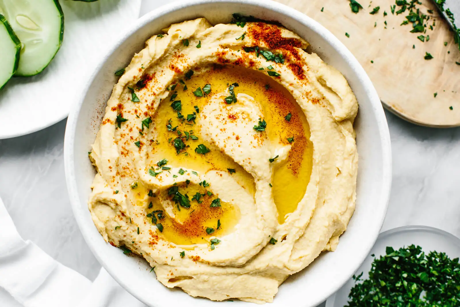 Homemade Creamy Hummus Recipe